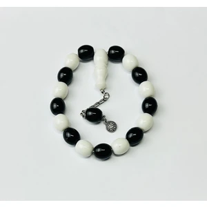 Han Ticaret Özel Siyah Beyaz Taraftar Tesbihi