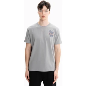 Erkek Örme Regular Fit Penye Bisiklet Yaka Tişört Y27344471601