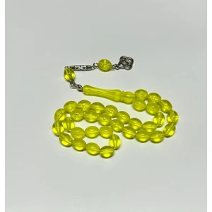 Han Ticaret Sarı Toz Kehribar Tesbih