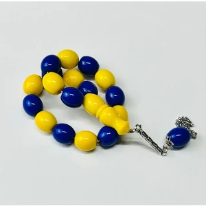 Han Ticaret Özel Sarı Lacivert Taraftar Tespihi