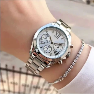 Metal Çelik Full Gümüş Renk Kadın Kol Saati