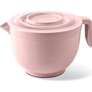 Melkan Home Karıştırma Kabı & Mikser Kase Kapaklı Mikser Kase 3 Litre Çırpma Kabı