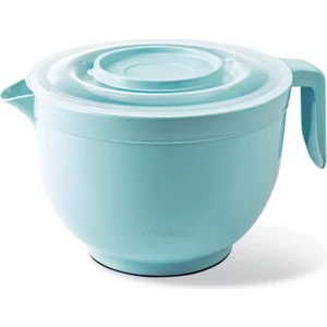 Melkan Home Karıştırma Kabı & Mikser Kase Kapaklı Mikser Kase 3 Litre Çırpma Kabı