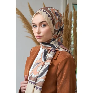 Yaz Işıltısı Koleksiyonu Soft Şal Somon Kahve 3045-08