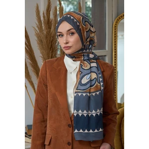 Yaz Işıltısı Koleksiyonu Soft Şal Kahve Antrasit 3045-13