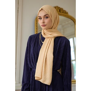 Yaz Işıltısı Koleksiyonu İpeksi Jakar Şal Krem 9015-24