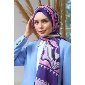 Yaz Işıltısı Koleksiyonu Soft Şal Lila Pembe 3045-09