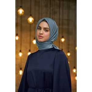 Düz Desen Vual Eşarp Füme Vual Ipek Eşarp -  10100-25