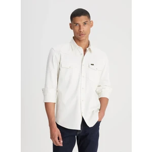 Loose Fit Bej Erkek Gömlek L241514614 Uzun Kollu Gömlek