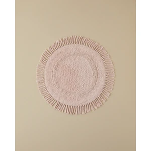 English Home Falbelo Pamuklu Banyo Paspası Pembe