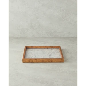 Berilda Dekoratif Tepsi 33X33 cm Krem