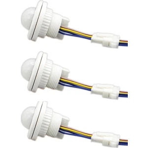 3x Mini Pır Kızılötesi Hareket Sensörü Algılama 220V Ayarlanabilir Zaman Kızılötesi Otomatik LED Işık (Yurt Dışından)