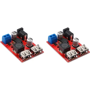 2x LM2596S Çift USB Dc-Dc 9V 12V 24V 36V 5V 3A Dönüştürücü Kurulu Şarj Cihazı Güneş Enerjisi Kaynağı Modülü (Yurt Dışından)