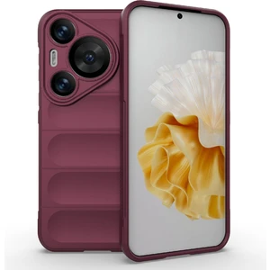 Huawei Pura 70 Pro / Pura 70 Pro+ Kılıf Tpu Kaymaz Arka Telefon Kapağı - Şarap Kırmızısı Için (Yurt Dışından)