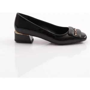 Dgn 4886 Kadin Kare Tokali Topuklu Ayakkabi