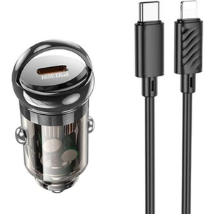 PD30W Araç Çakmaklık Şarjı ve Iphone Şarj Kablosu Iphone 11 12 13 14  Pro Max Uyumlu Şarj Başlık