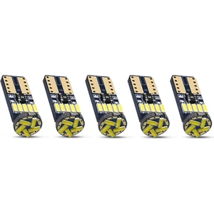 5 Adet T10 LED 15 Ledli Mini Park Plaka Tavan Bagaj Ledi Beyaz