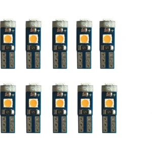 10 Adet Turuncu T5 LED Kilometre Kadran Ambians Aydınlatma Ampulü