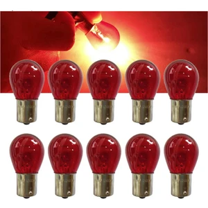 10 Adet 12V PR21/5W Çift Duy Yakın Tırnak Ampul BAZ15D Kırmızı