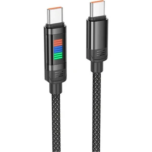 Super Şarj Örgü Halat 100W  Type-C To Type-C Şarj Kablosu Type-C Hızlı Data ve Şarj Kablosu