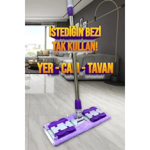 Esnaf Dede Mandallı Sihirli Mop +1 Adet Yedek Bez 