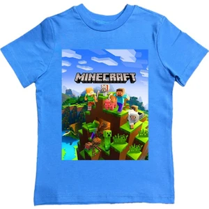 Baskılı Pamuklu Penye Kumaş Yazlık Çocuk Tişört