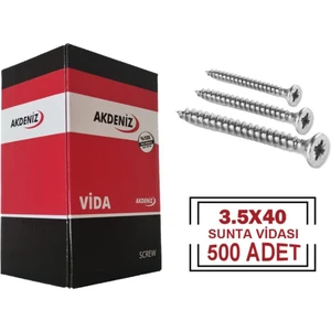 3,5X40 Sunta Vidası 500 Adet