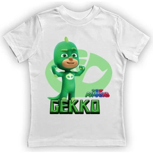 Pj Maskeliler Baskılı Pamuklu Penye Kumaş Yazlık Çocuk Tişört