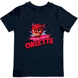 Pj Maskeliler Baskılı Pamuklu Penye Kumaş Yazlık Çocuk Tişört