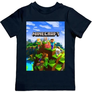 Baskılı Pamuklu Penye Kumaş Yazlık Çocuk Tişört