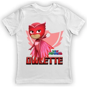 Pj Maskeliler Baskılı Pamuklu Penye Kumaş Yazlık Çocuk Tişört