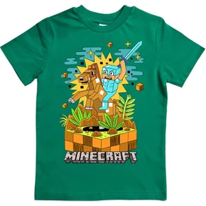 Baskılı Pamuklu Penye Kumaş Yazlık Çocuk Tişört