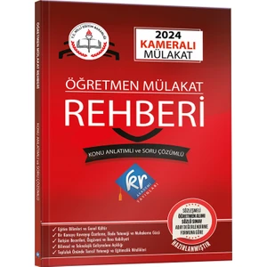 Kr Akademi Yayınları Meb Öğretmen Kameralı Mülakat Rehberi