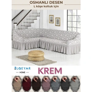 Jakarli L Köşe Koltuk Örtüsü ,koltuk Kılıfı Şal Desen (350CM)