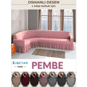 Jakarli L Köşe Koltuk Örtüsü ,koltuk Kılıfı Şal Desen (350CM)