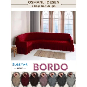 Jakarli L Köşe Koltuk Örtüsü ,koltuk Kılıfı Şal Desen (350CM)
