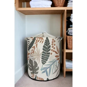 Rope Home Yaprak Desenli Katlanır Kirli Çamaşır Dolap Içi Çocuk Odası Oyuncak Düzenleyici Saklama Sepeti 37X40