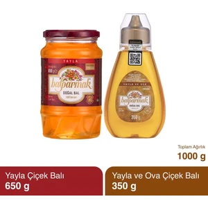 2'li Fırsat Paketi 1 Kg (650 gr Yayla Balı ve 350 gr Çıt Kapak Yayla ve Ova Balı)