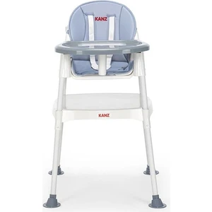Yummy 3 in 1 Çalışma Masalı Mama Sandalyesi Gri