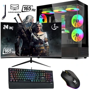 Conan x I5 12400F 32GB 512GB M2 Nvme Sapphıre 6800XT Oc 16GB 24" 165HZ Oyuncu Masaüstü Bilgisayarı