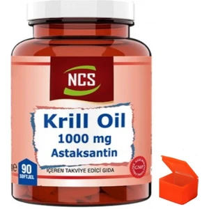 Krill Oil 1000 Mg Astaksantin 2 Mg 90 Softgel +  Hap Kutusu