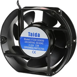 Fan 172X150X50 Plastik Kanat 220V Ac Kablolu Parmak koruma teli hediyeli