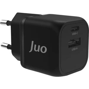 20W Gan Usb-C + Usb-A Şarj Aleti iPhone & iPad & Android Uyumlu Pd Qc4.0 Type-C Hızlı Şarj Cihazı Siyah