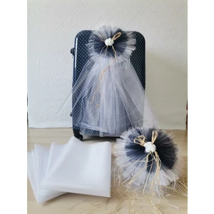 10 Adet 100X300 Kristal Gelin Damat Bohça Süsleme Tülü 10 Adet