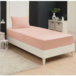 Altın Yaprak Tek Kişilik Lastikli Pamuk Penye Çarşaf + 1 Adet Yastık Kılıfı (50X70 Cm)