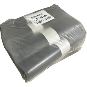 240 Litre Siyah Konteyner Çöp Torbası Poşeti - 120 x 150 Cm. - 10 Adetlik 10 Rulo - 800 Gr.