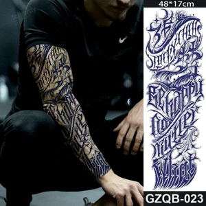 1 Ay Kalıcı Gerçekci Geçici Yazı Model Dövme Tattoo