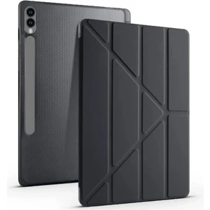 TEKNETSTORE Samsung Galaxy Tab S9 Fe Plus 12.4" Kalem Bölmeli Uyku Modlu Arkası Silikon Kapak Kılıf
