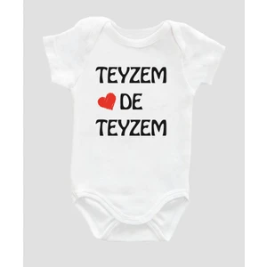 Outdoor One Organik  Pamuk Teyzem De Teyzem Bebek Body Çıtçıtlı Badi Zıbın Tulum ZBN032