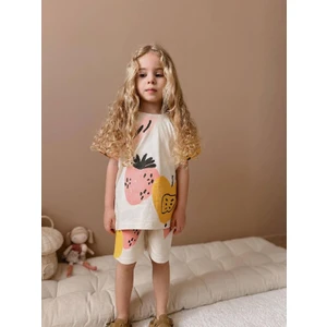 Jolly Kids Kız Çocuk Meyve Baskılı Taytlı Takım